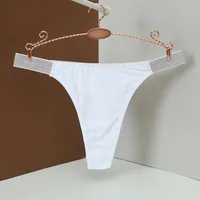 Color Block Low Waist Thong Panties sku image 4
