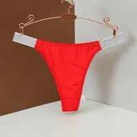 Color Block Low Waist Thong Panties sku image 7