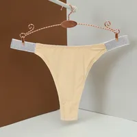 Color Block Low Waist Thong Panties sku image 13