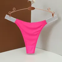 Color Block Low Waist Thong Panties sku image 16