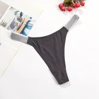 Color Block Low Waist Thong Panties sku image 21