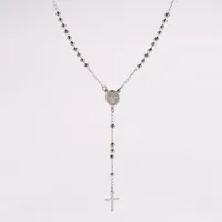 Hip-Hop Streetwear Commute Cross 304 Stainless Steel Unisex Pendant Necklace sku image 1