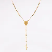 Hip-Hop Streetwear Commute Cross 304 Stainless Steel Unisex Pendant Necklace sku image 1