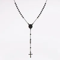 Hip-Hop Streetwear Commute Cross 304 Stainless Steel Unisex Pendant Necklace sku image 4