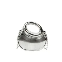 Transparent Gold Silver Acrylic Solid Color Oval main image 5