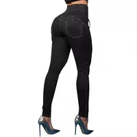 Women's Daily Street Vintage Style Classic Style Solid Color Full Length Jeans main image 5
