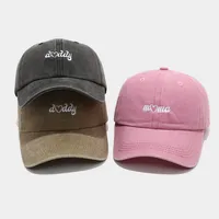 Unisex Casual Retro Simple Style Vocabulary Words/Name Embroidery Curved Eaves Baseball Cap main image 3