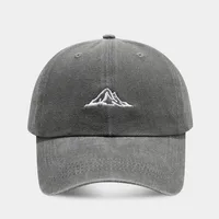 Unisex Casual Simple Style Streetwear Mountain Embroidery Curved Eaves Baseball Cap sku image 3