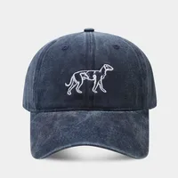 Unisex Casual Retro Simple Style Dog Embroidery Curved Eaves Baseball Cap main image 4
