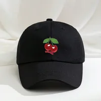 Unisex Cute Sweet Cherry Curved Eaves Baseball Cap main image 1