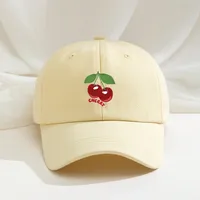 Unisex Cute Sweet Cherry Curved Eaves Baseball Cap main image 3