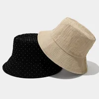 Unisex Casual Elegant Simple Style Solid Color Curved Eaves Bucket Hat main image 2
