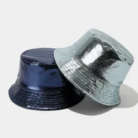 Unisex Casual Elegant Simple Style Solid Color Curved Eaves Bucket Hat main image 4