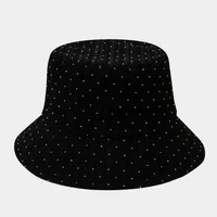 Unisex Casual Elegant Simple Style Solid Color Curved Eaves Bucket Hat sku image 1