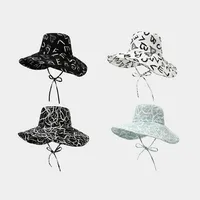 Unisex Casual Elegant Simple Style Printing Curved Eaves Bucket Hat main image 1