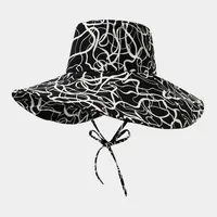 Unisex Casual Elegant Simple Style Printing Curved Eaves Bucket Hat sku image 5