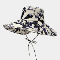 Unisex Casual Elegant Simple Style Printing Big Eaves Bucket Hat sku image 11
