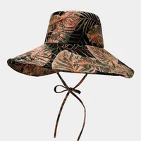 Unisex Casual Elegant Simple Style Printing Big Eaves Bucket Hat sku image 8