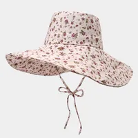 Unisex Casual Elegant Simple Style Printing Big Eaves Bucket Hat sku image 4