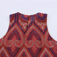 Women's Vest/Vest Sleeveless Blazers Vintage Style Printing main image 3