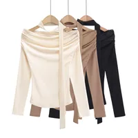 Women's T-shirt Long Sleeve T-Shirts Streetwear Solid Color main image 1