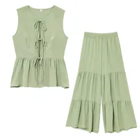 Holiday Daily Selfie Women's Elegant Streetwear Solid Color Polyester Pant Co-ord Set Shorts Sets main image 3