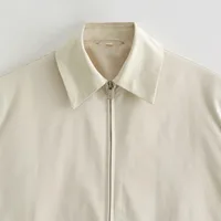 Women's Elegant Solid Color Zipper Coat main image 4