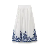 Holiday Daily Women's Ethnic Style Streetwear Printing Cotton Polyester Skirt Co-ord Set Shorts Sets main image 5
