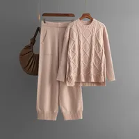 Casual Daily Women's Casual Simple Style Commute Style Solid Color Viscose Fiber Knit Leisure Suit Shorts Sets main image 2