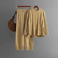 Casual Daily Women's Casual Simple Style Commute Style Solid Color Viscose Fiber Knit Leisure Suit Shorts Sets sku image 3