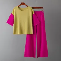 Casual Daily Women's Temperament Commuter Commute Style Contrast Collar Ice Silk Viscose Fiber Leisure Suit Shorts Sets main image 4