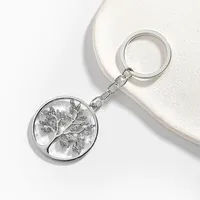 1 Piece Shiny Life Tree Alloy Inlay Rhinestones Keychain main image 5