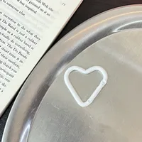 New Color Paint Love Heart-shaped Aluminum Alloy Mountaineering Buckle Hanging Buckle DIY Jewelry Women's Miu Bag Pendant Keychain sku image 28