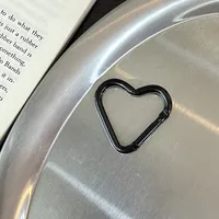 New Color Paint Love Heart-shaped Aluminum Alloy Mountaineering Buckle Hanging Buckle DIY Jewelry Women's Miu Bag Pendant Keychain sku image 35