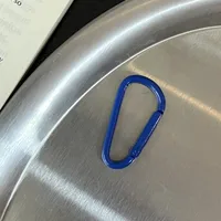 New Color Paint Love Heart-shaped Aluminum Alloy Mountaineering Buckle Hanging Buckle DIY Jewelry Women's Miu Bag Pendant Keychain sku image 17