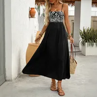 Women's Strap Dress Elegant Simple Style Strap Sleeveless Flower Midi Dress Holiday Daily main image 3