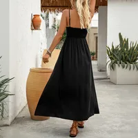 Women's Strap Dress Elegant Simple Style Strap Sleeveless Flower Midi Dress Holiday Daily main image 4
