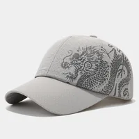 Unisex Casual Simple Style Streetwear Dragon Curved Eaves Baseball Cap sku image 4
