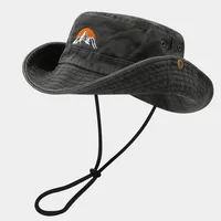 Unisex Casual Elegant Simple Style Mountain Curved Eaves Bucket Hat main image 1