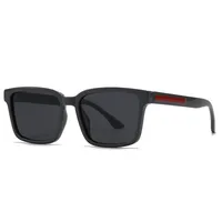 Simple Style Solid Color PC Polarized Light Square Full Frame Glasses main image 4