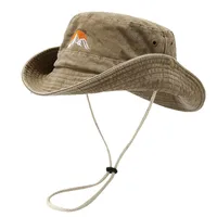 Unisex Casual Elegant Simple Style Mountain Curved Eaves Bucket Hat main image 5
