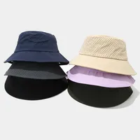 Unisex Casual Elegant Simple Style Solid Color Curved Eaves Bucket Hat main image 2