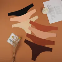Solid Color Seamless Breathable Quick Dry Low Waist Panties main image 1
