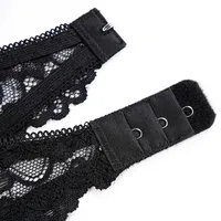 Lace Traditional Back Beauty Adjustable Type Breathable Bra Set main image 4