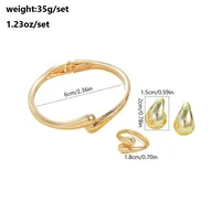 Casual Commute Solid Color Alloy Copper Women's Bangle sku image 7