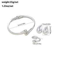 Casual Commute Solid Color Alloy Copper Women's Bangle sku image 8