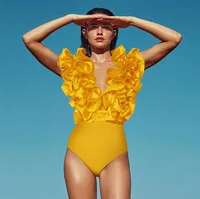 Women's Solid Color One Piece Swimwear main image 1
