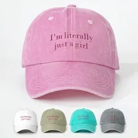 Women's Elegant Letter Curved Eaves Baseball Cap main image 1