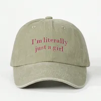 Women's Elegant Letter Curved Eaves Baseball Cap sku image 5