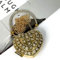 Women's Mini Plastic Metal Heart Shape Streetwear Tassel Heart-shaped Magnetic Buckle Crossbody Bag sku image 2
